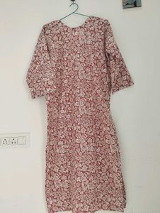 Dusty Rose🌸 Printed Kurta with pant