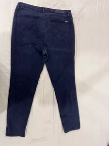 Kraus Dark Wash Black Ripped Jeans