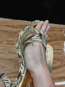 San Lee Beaded Heeled Slides