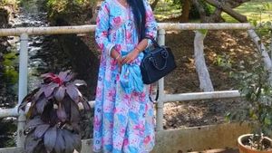 Floral Print Anarkali Kurti Set