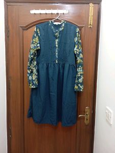 Bohemian Floral Print Gown