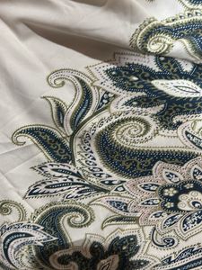 Elegant White Embroidered Gown