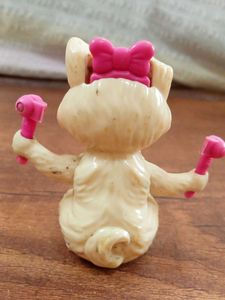 Cute Cat Toy Figure with Pink Accessories