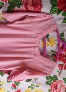 Pink Sweetheart Neck Kurti! 🩷