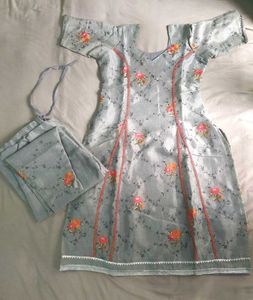Handstitched Floral Kurta Set 😀