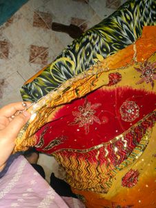 beautiful Georgette lehenga choli dupatta set
