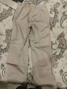 Beige Custom Made Formal Pants