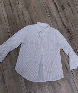 Striped Bell Sleeve Blouse