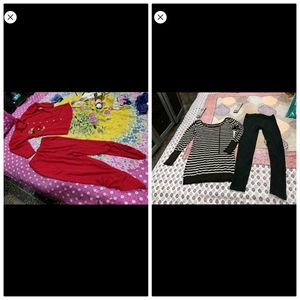 Red Kurta and tunics winter se