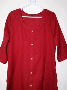 Stylish Red cotton Kurta