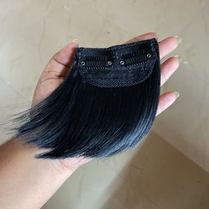 Black Clip-In Bangs Extension
