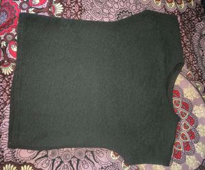 Chic Textured Black Top