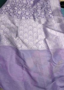 Elegant Purple Banarasi Silk Saree