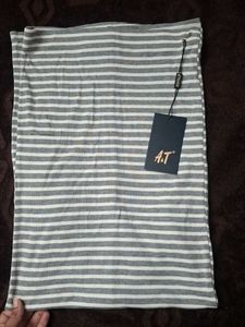 striped long skirt