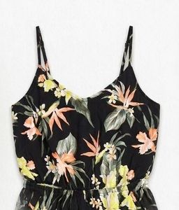 Tropical Floral Print Romper