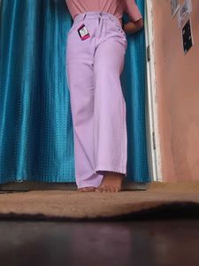 ❤️Waist 30 to 32Lavender Wide Leg Jeans