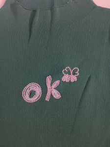Green Neck T-Shirt