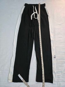 stretchy Black &amp; White Track Pants waist 30