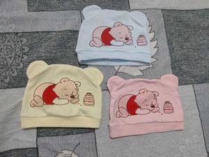 Cute Winnie the Pooh Baby Hats (3-Pack)
