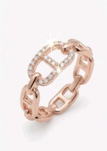 Elegant Rose Gold Chain Ring 💍✨