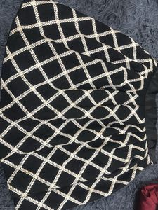 Avenue Black Fit and Flare Dress