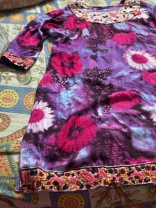 Vibrant Floral Print Kurta