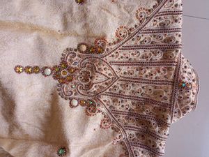 Men's Beige Sherwani Set