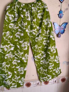 Green Floral Print Shirt