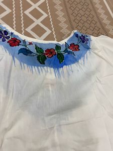Hand Painted Kurti with Matching Duptta