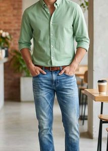 Men's Light Blue Denim Jeans