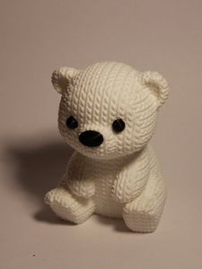 Luxe 3D Teddy Bear Figurine