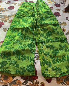 Vibrant Green Floral Kurta Set
