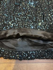 Sparkly Black Mini Skirt