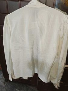 white satin shirt