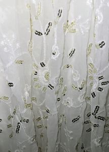 White Georgette Thread Work Anarkali Suit Set
