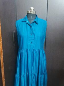 New dress Teal Tiered  50 inche