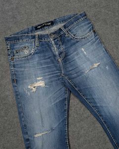 Red Bridge Distressed Blue Denim Jeans