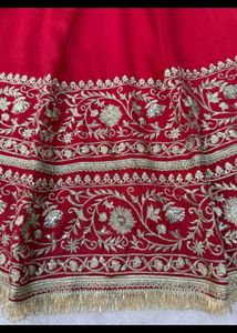 TitlesRoyal Red Designer Anarkali Suit Set with He