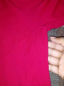 Vibrant Pink Embroidered Kurta Top