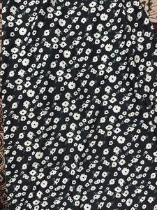 Black &amp; White Floral Print Maxi Dress