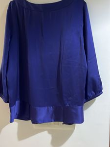 Royal Blue V-Neck Top