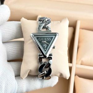 Guess Triangle Watch - Gold Chain Model for ladies