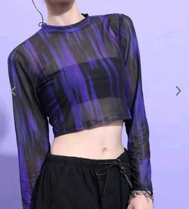 sheer crop top