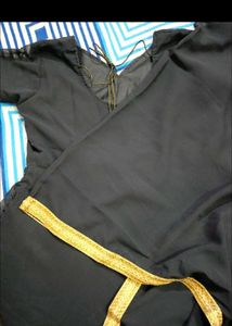 Black Anarkali Gown With Dupatta