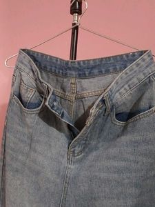 Distressed Light Wash Flare Jeans