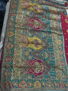 rose pink elegant saree new  with blau