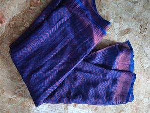 Beautiful Blue and Purple Saree