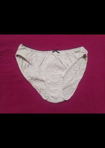 Grey Bow Detail Briefs