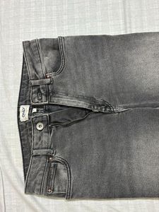 ONLY Grey Washed Denim Jeans