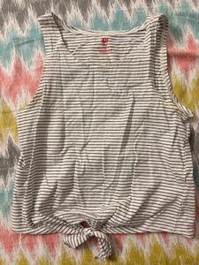 Striped Cropped Tank Top